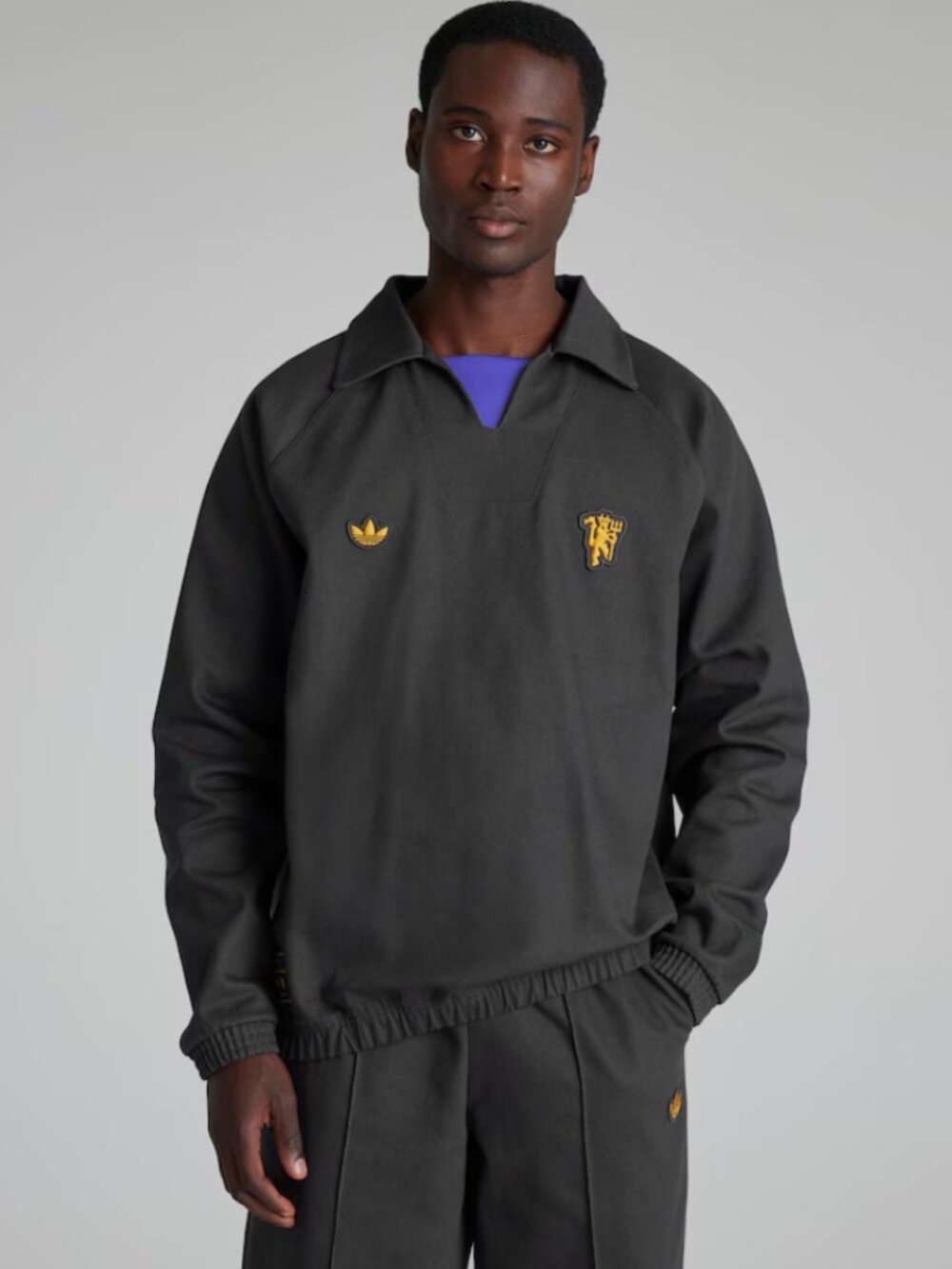 NWT Adidas x Manchester United Terrace Icons Drill Sweatshirt